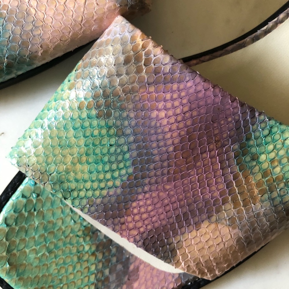 Stuart Weitzman Snakeprint Slides - image 3